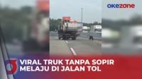 Sopir Lupa Handrem, Truk Meluncur Bebas Tanpa Pengemudi di Jalan Tol Kalikangkung, Videonya Viral di Media Sosial 