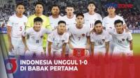 Highlight Piala Asia U-23 2024 : Sundulan Komang Teguh Bawa Timnas Indonesia Memimpin atas Timnas Australia U-23 