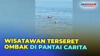 20 Wisatawan Terseret Ombak di Pantai Carita, Korban Alami Trauma