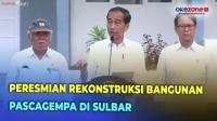 Presiden Jokowi Resmikan 147 Rekonstruksi Bangunan Pascagempa dan 3 Jalan di Mamuju Sulbar 
