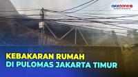 Akibat Korsleting Listrik Rumah di Pulomas Jakarta Timur Terbakar