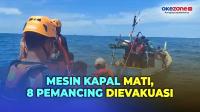Basarnas Evakuasi 8 Pemancing yang Terombang-Ambing di Perairan Semujur