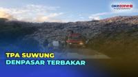 TPA Suwung Denpasar Terbakar, Belasan Mobil Damkar Dikerahkan Padamkan Kobaran Api