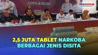 Polisi Bongkar Home Industri Narkoba di Bogor, 2,5 Juta Tablet Narkoba Berbagai Jenis Disita