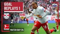 Leipzig Unggul Cepat atas Stuttgart di Paruh Pertama (2-1) | Bundesliga 2025 MD 34