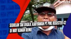 Sebulan Tak Digaji, Karyawan PT PML Register 42 di Way Kanan Demo