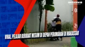 Viral, Pelajar Berbuat Mesum di Depan Perumahan di Makassar