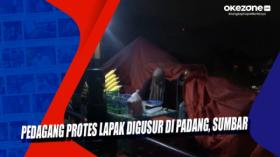 Pedagang Protes Lapak Digusur di Padang, Sumbar