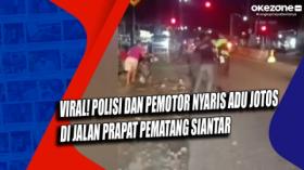 Viral! Polisi dan Pemotor Nyaris Adu Jotos di Jalan Prapat Pematang Siantar