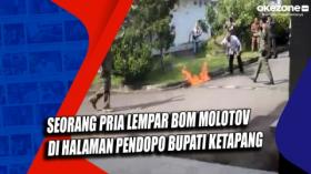 Seorang Pria Lempar Bom Molotov di Halaman Pendopo Bupati Ketapang