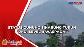 Status Gunung Sinabung Turun Jadi Level II Waspada