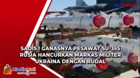 Sadis ! Ganasnya Pesawat SU-35S Rusia Hancurkan Markas Militer Ukraina dengan Rudal