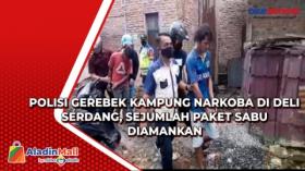 Polisi Gerebek Kampung Narkoba di Deli Serdang, Sejumlah Paket Sabu Diamankan