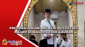 Presiden Jokowi Melayat Buya Syafii Maarif di Masjid Gedhe Kauman