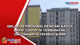 Inilah 10 Provinsi dengan Kasus Aktif Covid-19 Terbanyak, DKI Jakarta Tembus 8.000
