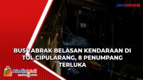 Bus Tabrak Belasan Kendaraan di Tol Cipularang, 8 Penumpang Terluka