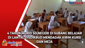 4 Tahun Murid SD Negeri di Subang Belajar di Lantai, Disdikbud Mendadak Kirim Kursi dan Meja