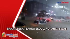 Banjir Besar Landa Seoul, 7 Orang Tewas