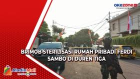 Brimob Sterilisasi Rumah Pribadi Ferdi Sambo di Duren Tiga