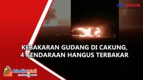 Kebakaran Gudang di Cakung, 4 Kendaraan Hangus Terbakar