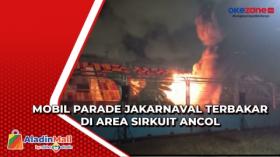 Mobil Parade Jakarnaval Terbakar di Area Sirkuit Ancol