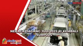 Neraca Dagang Juli 2022 RI Kembali Surplus