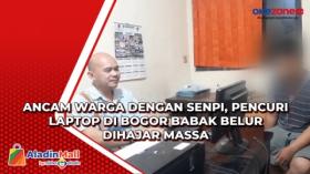Ancam Warga dengan Senpi, Pencuri Laptop di Bogor Babak Belur Dihajar Massa
