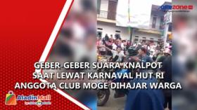 Geber-Geber Suara Knalpot saat Lewat Karnaval HUT RI, Anggota Club Moge Dihajar Warga