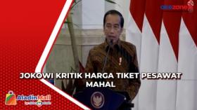 Jokowi Kritik Harga Tiket Pesawat Mahal