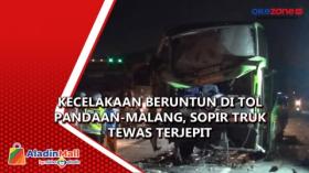 Kecelakaan Beruntun di Tol Pandaan-Malang, Sopir Truk Tewas Terjepit