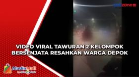 Video Viral Tawuran 2 Kelompok Bersenjata Resahkan Warga Depok