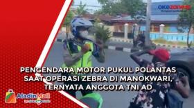Pengendara Motor Pukul Polantas saat Operasi Zebra di Manokwari, Ternyata Anggota TNI AD