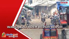 Banjir Rob Surut, Warga Kali Adem Bersih-Bersih