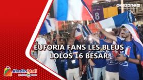 Exclusive dari Qatar: Fans Timnas Prancis Rayakan Kesuksesan Lolos ke 16 Besar Piala Dunia 2022