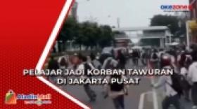 Puluhan Pelajar Bersenjata Tajam Terlibat Tawuran di Jakarta Pusat