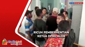 Ketua DPRD Alor Diberhentikan BK, Pendukung Ricuh