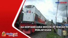 Gangguan Mesin, KA Kertanegara Mogok di Perlintasan Dekat Stasiun Tulungagung