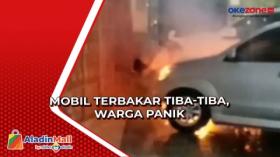 Kebakaran Minibus di Gowa, Sulawesi Selatan Picu Kepanikan Warga di Lokasi