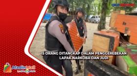 Polrestabes Medan Gerebek Lapak Perjudian dan Narkoba Terbesar di Sumut