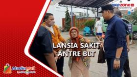Lansia Sakit Ikut Antre BLT di Bekasi, Rela Tunggu Berjam-jam