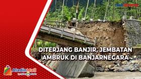 Diterjang Banjir, Jembatan Ambruk Putuskan Akses Jalan Warga di Banjarnegara