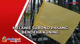 Melanie Subono Pasang Bendera Kuning dan Plester Mulut Jelang Pengesahan RKUHP