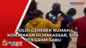 Gerebek Rumah Kontrakan di Makassar, Polisi Sita 97,9 Gram Sabu