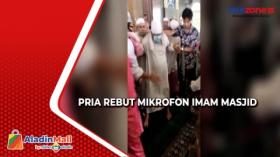 Viral! Pria Rebut Mikrofon Imam Masjid di Samarinda