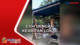 Viral Penampakan Gym dengan Kearifan Lokal di Nusa Penida