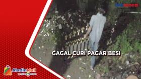 CCTV, Maling di Medan Kepergok Petugas Ronda dan Gagal Curi Pagar Besi