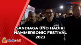 Datang di Hammersonic Festival, Sandiaga Beli Sepatu Lokal