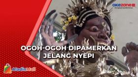 Banjar Adat di Bali Pamerkan Ogoh-Ogoh Jelang Hari Raya Nyepi