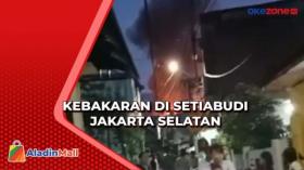 Kebakaran Melanda Pemukiman Padat di Setiabudi Jakarta Selatan