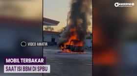 Warga Panik, Mobil  Terbakar saat Isi BBM di SPBU Gunungkidul